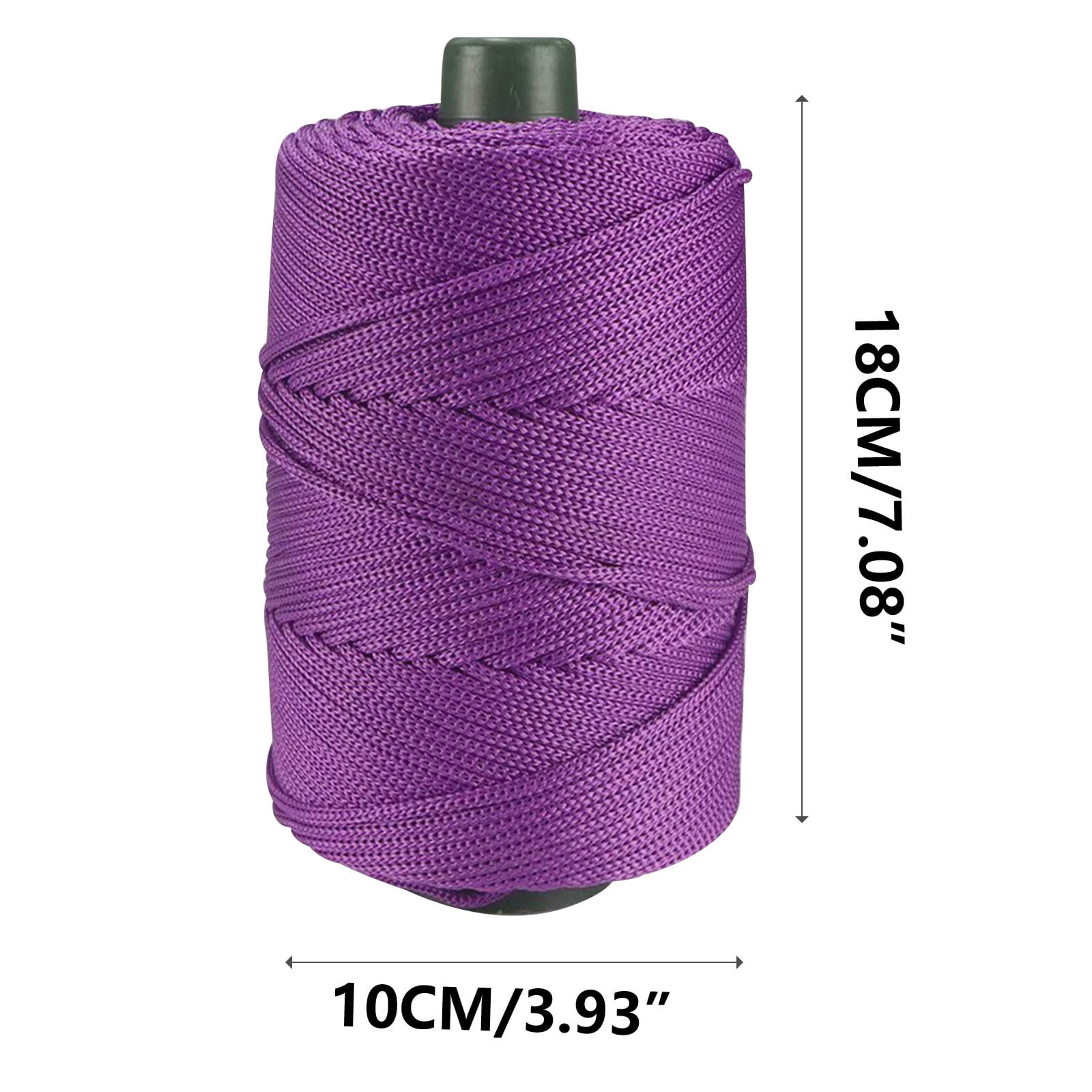 32 Colors Macrame Cotton Cord 200g/7.05oz,100% Natural Handmade 4 Strands Twisted Cotton Rope Polyester Thread Spools for Wall Hanging Plants Hangers Gift — image 2