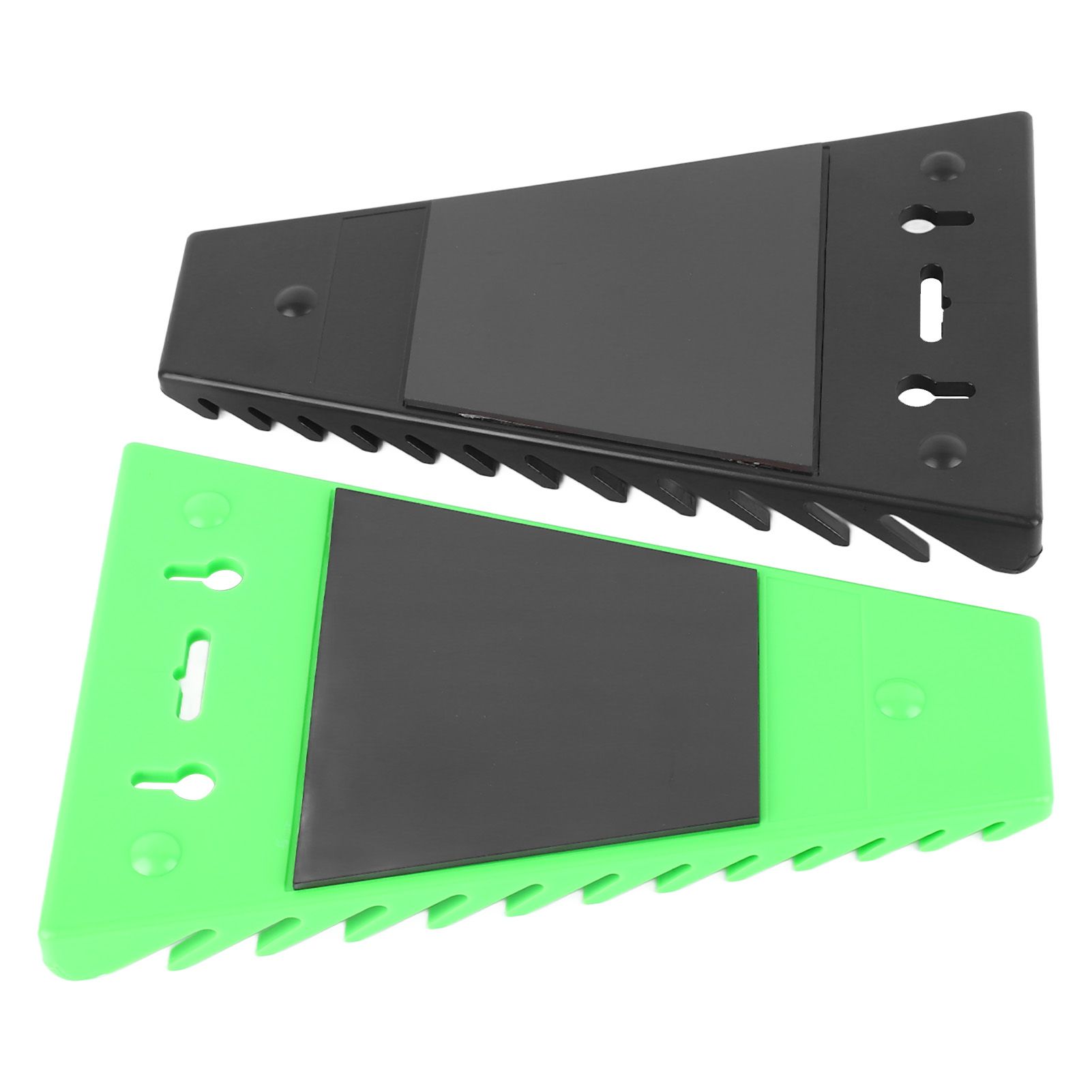 2 Packs Magnetic Wrench Organizer Hold Up to 12 Pieces Strong ABS Magnetic Wrench Rack for 6 to 24mm 1/4in to 1/16in — image 2
