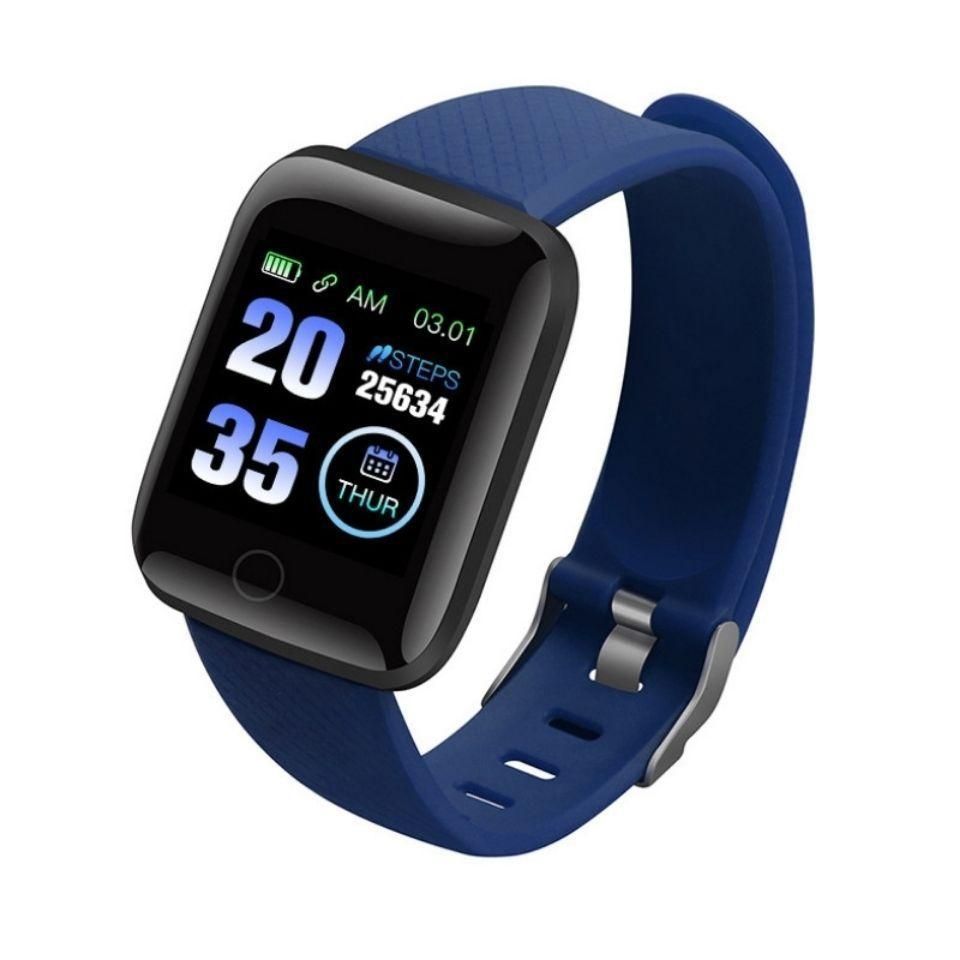 116plus Waterproof Smart Watch Sports Fitness Trackaer with Heart Rate Monitor for Men and Women-Blue โ image 2