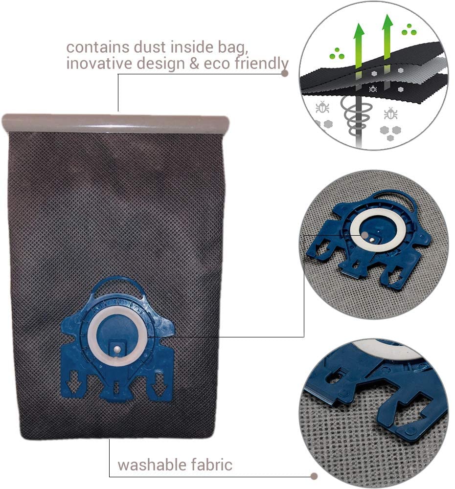 Reusable Vacuum Cloth Bags for Miele GN & FJM Vacuum Cleaners — image 4