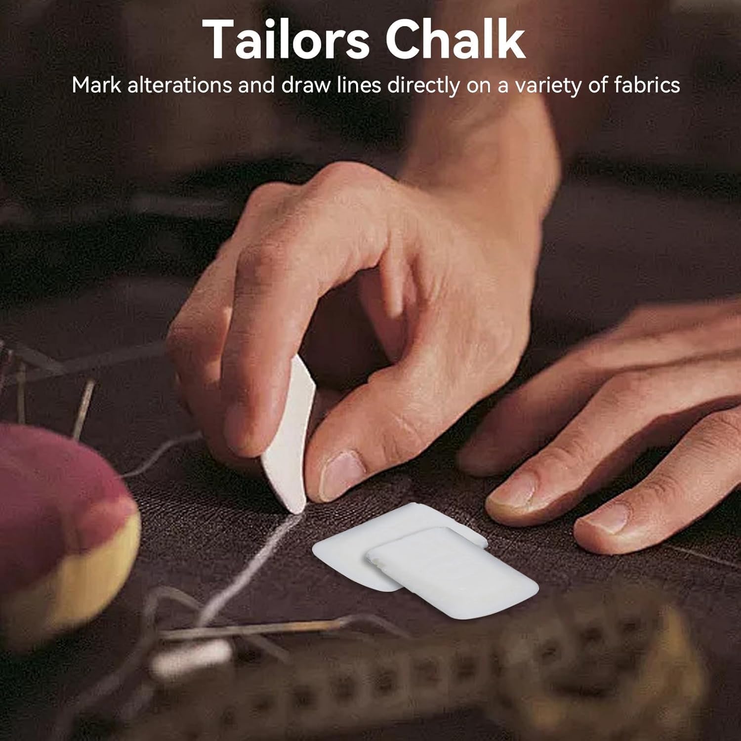 10PCS Tailors Chalk, Sewing Fabric Markers Washable Chalk DIY Crafts White for Quilting Supplies Accessories — image 2