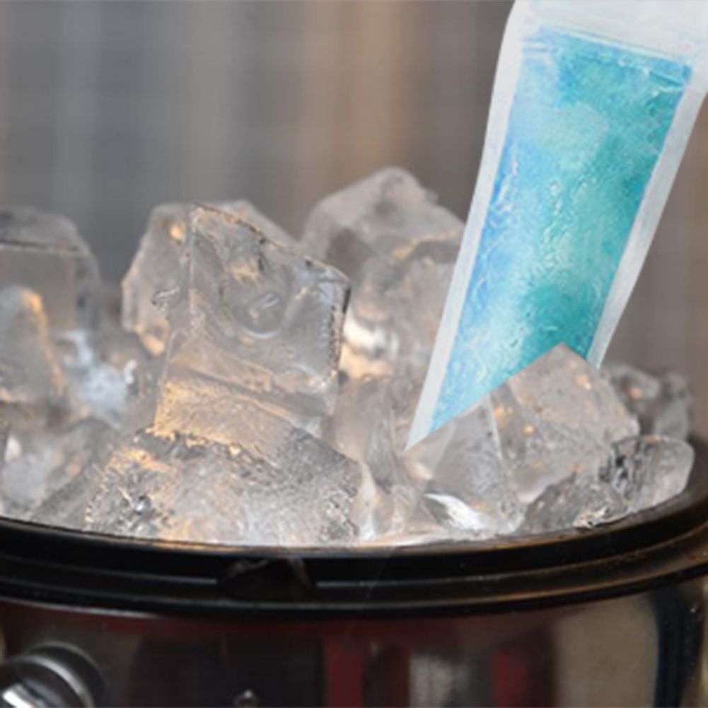 100pcs/Pack Plastic Sicles Freezer Bags Ice Cream Making Mould DIY Yogurt Summer Drinks with Funnel โ image 4