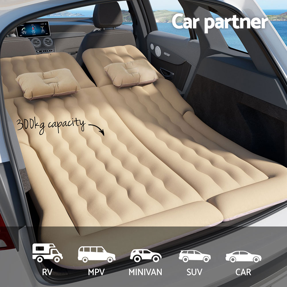 Weisshorn Car Mattress 175x130 Inflatable SUV Back Seat Camping Bed Beige โ image 4