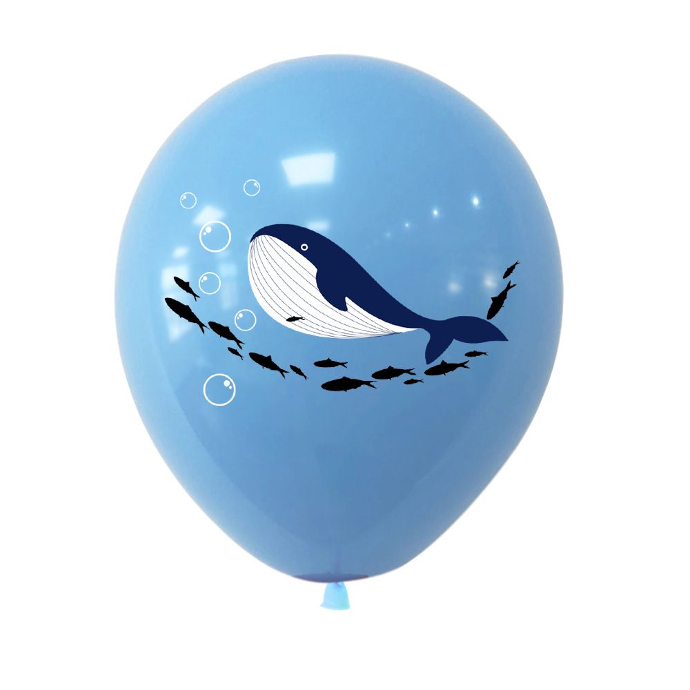 10pcs Balloon Party Ornaments Party Decoration Shark Theme Layout Marine Party Ornament Party Decoration Baby Emulsion Animal — image 5