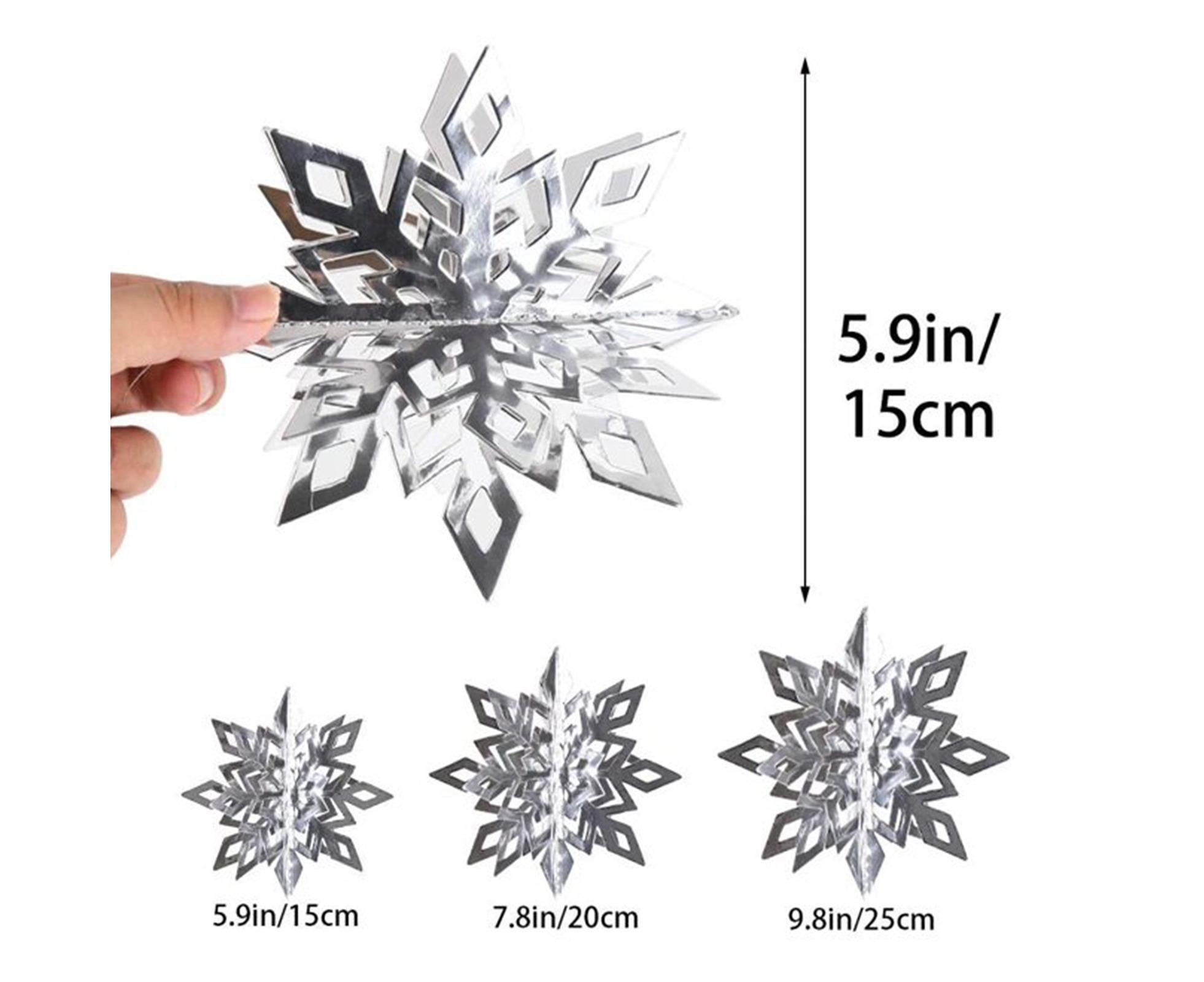 Snowflake Hanging Decor-Silver — image 2