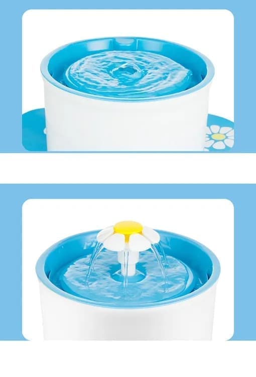 1.6L Round Pet Water Fountain for Cats and Dogs, Green — image 6