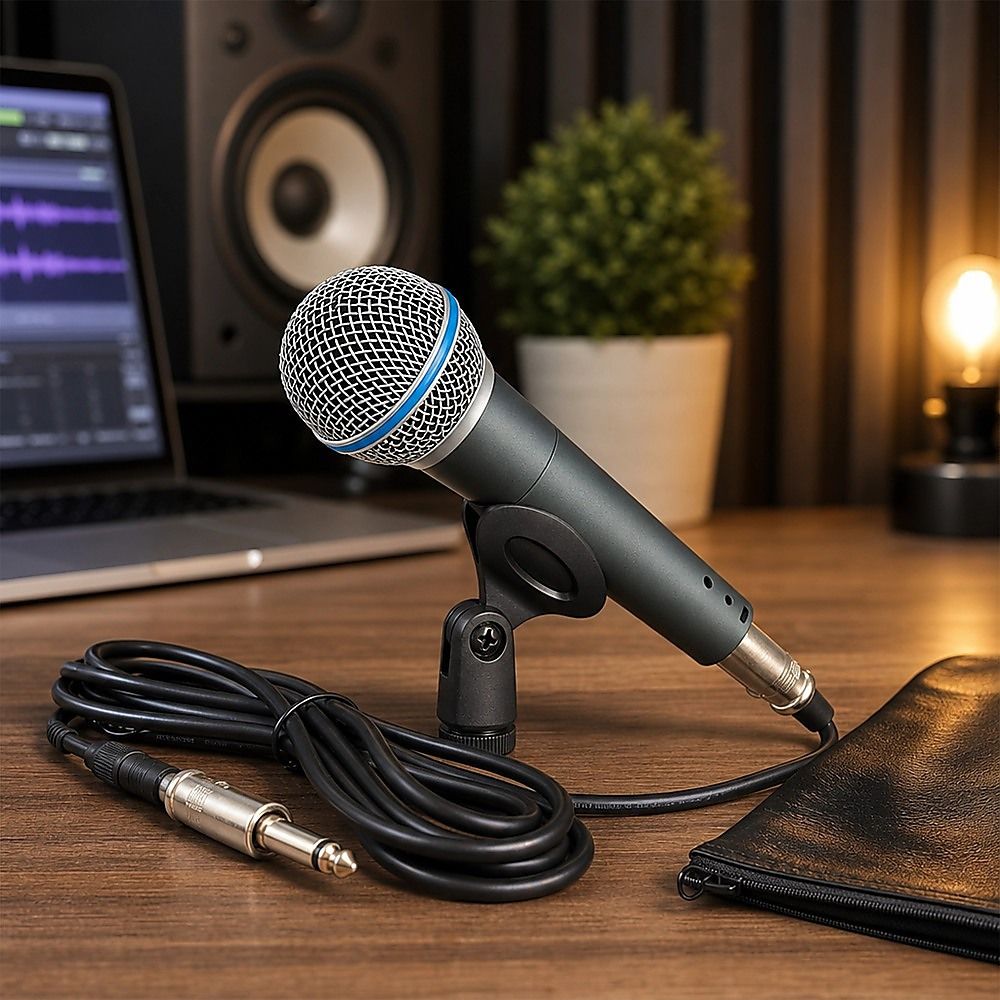 Professional Dynamic Wired Vocal Microphone for Stage Recording Karaoke and Live Performances โ image 3