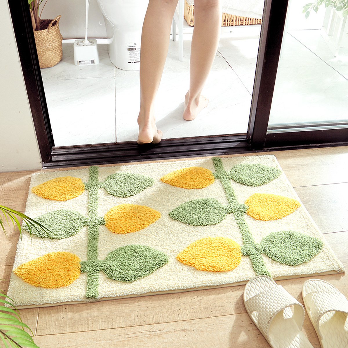 Non-slip bath mat - indoor/outdoor living room, kitchen, bedroom Non-slip bath mat - soft and absorbent bath mat (40 × 60cm) — image 2