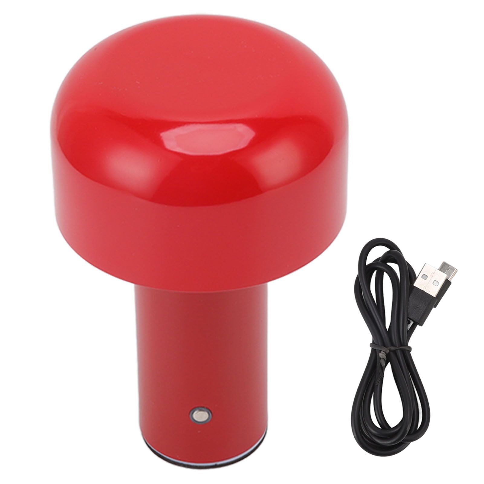 LED Desk Lamp Mushroom Design USB Charging 3 Color Temperature Touch Table Light for Restaurant Study Red โ image 2