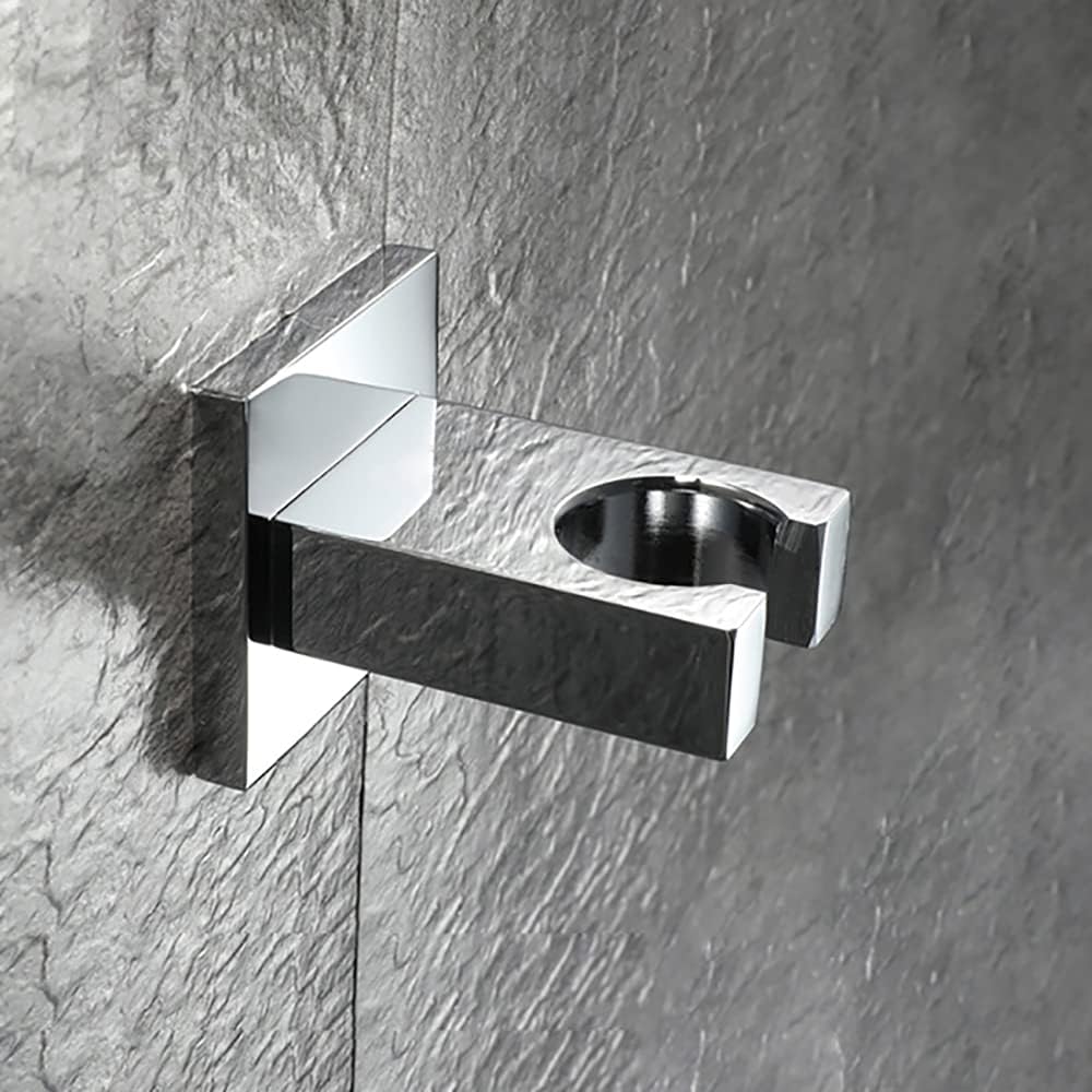 Wall Mounted Bracket for Handheld Shower Head Multicolor Adjustable Holder Design To Meet Any Space Bathroom Showering Spraying Angle Chrome,Brushed gold — image 4