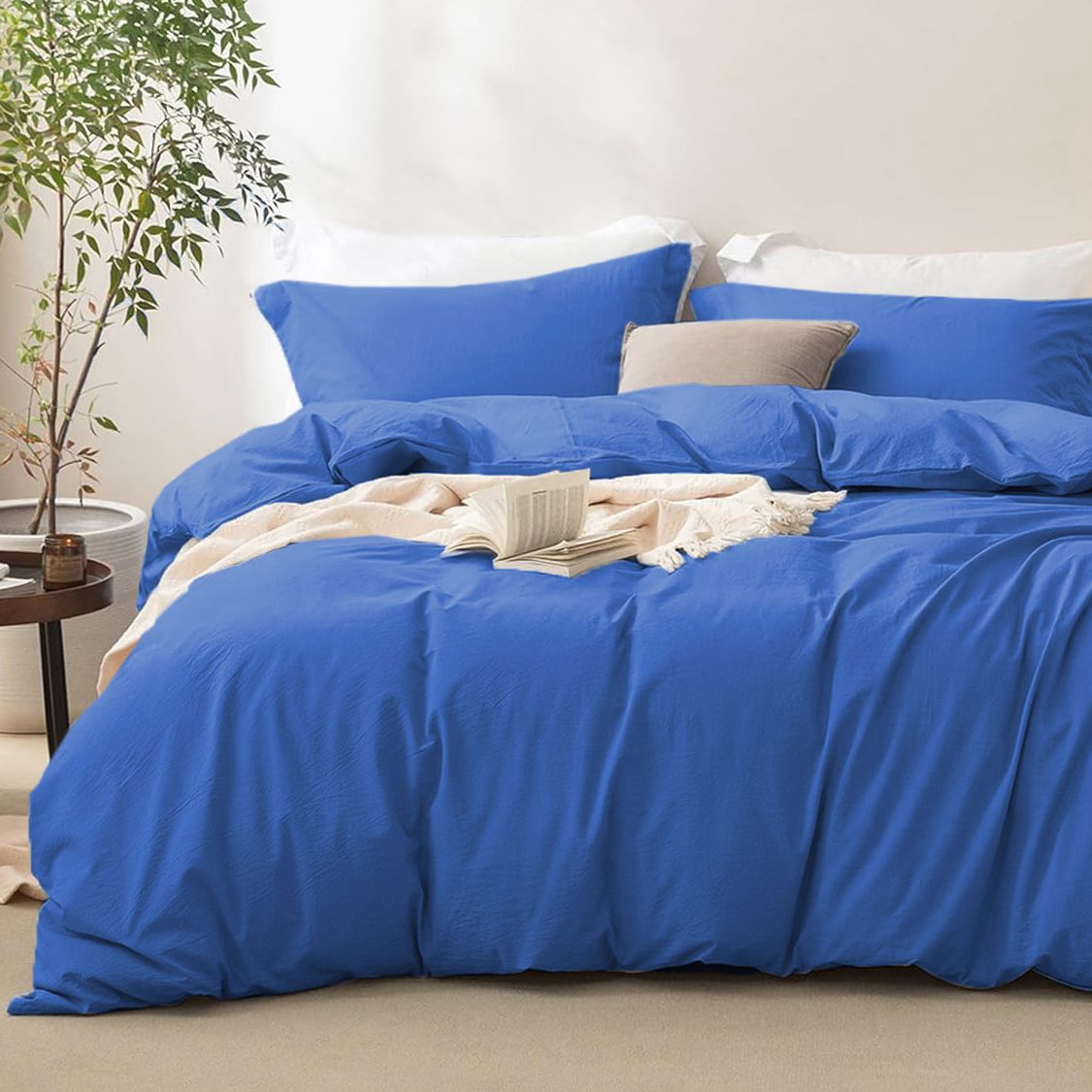 3 Piece Hotel Soft Microfiber Quilt Cover Set-2000TC Duvet/Donna Cover Set & Pillowcases -1 Quilt Cover Zipper Closure & 1 x Pillowcases-Breathable Bedding