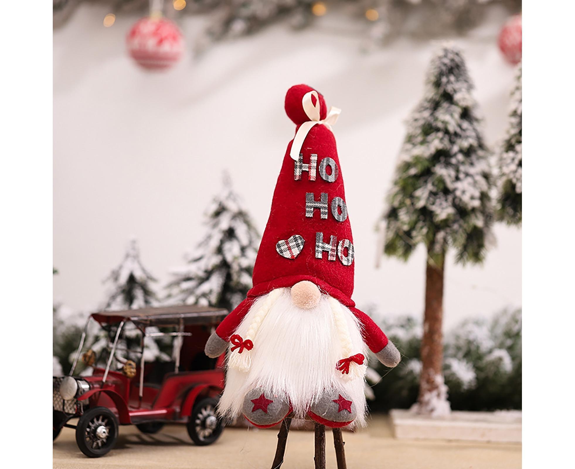 Creative Dwarf Shape LED Doll Decor Cute Exquisite Flannel Doll Display for Home-Red โ image 5