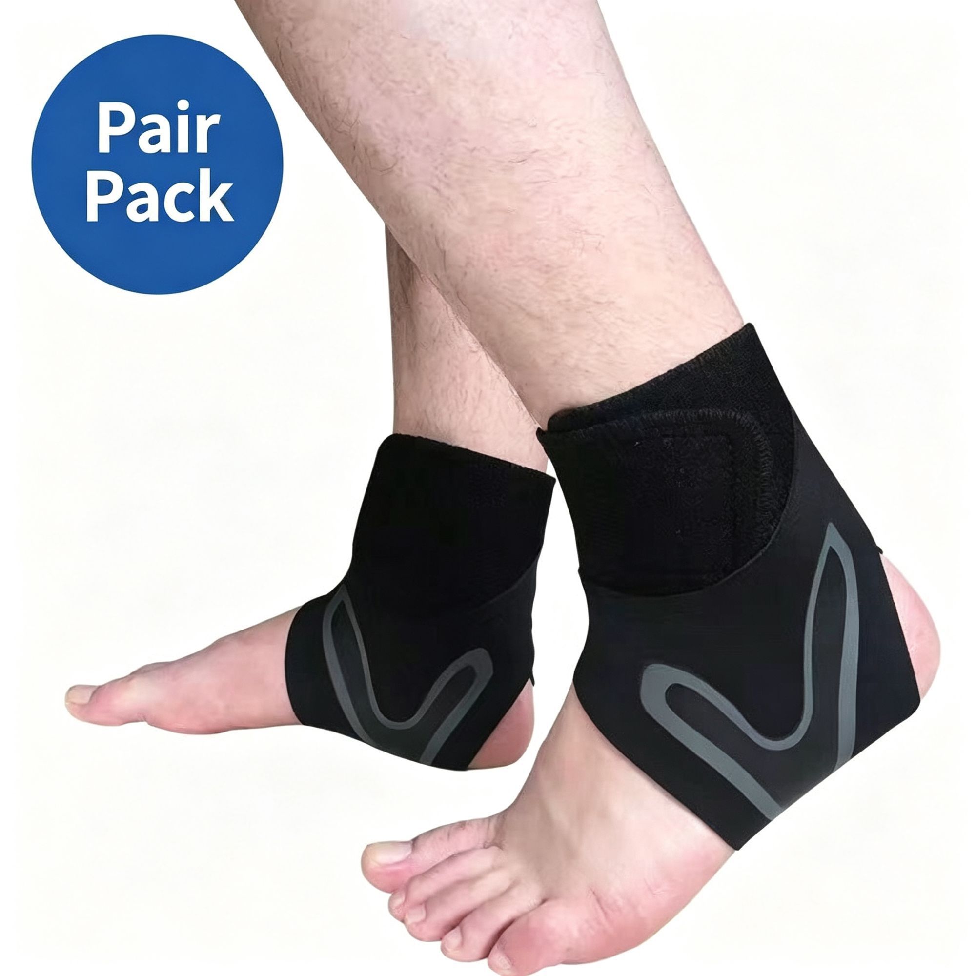 Premium Ankle Support Brace Pair (Left + Right) Size S (AU 2-4)…