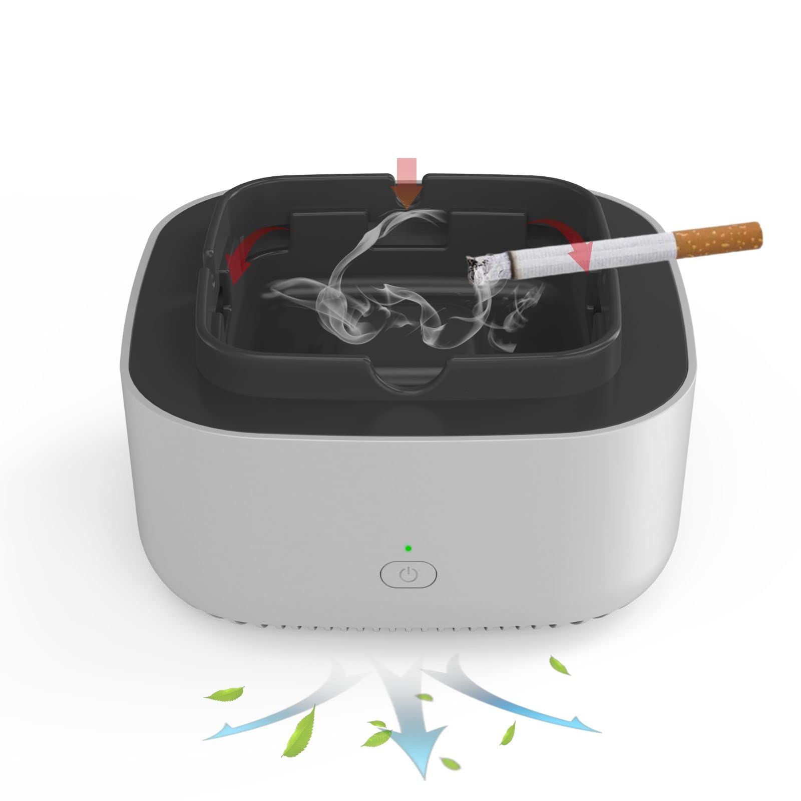 Smokeless cigarette ashtray, indoor home office multifunctional ashtray (rechargeable), air purifier, and smoke removing device โ image 2