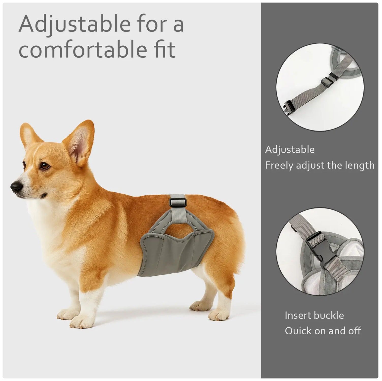Reusable Washable Dog Diapers for Female and Male Dogs, Leak-Proof Protective Wrap with Adjustable Quick-Release Buckles, Perfect for Heat Cycles — image 5