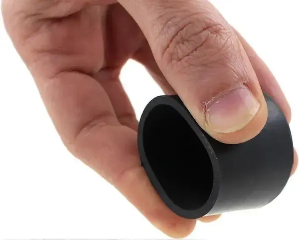16 Pack Rubber Furniture Leg Caps, Non-Slip Floor Protectors for Chairs, Tables and Tubular Legs, Black, 16 mm — image 3