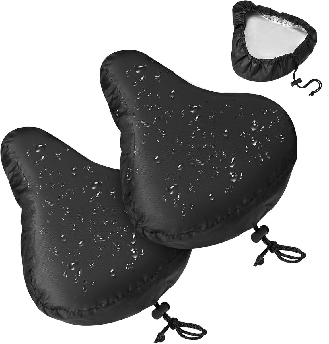 2 pieces - Bicycle Saddle Cover - Waterproof Saddle Cover - Cover for Bicycle Saddle - Rain Cover - Saddle Cover - with drawstring - outdoor saddle cover