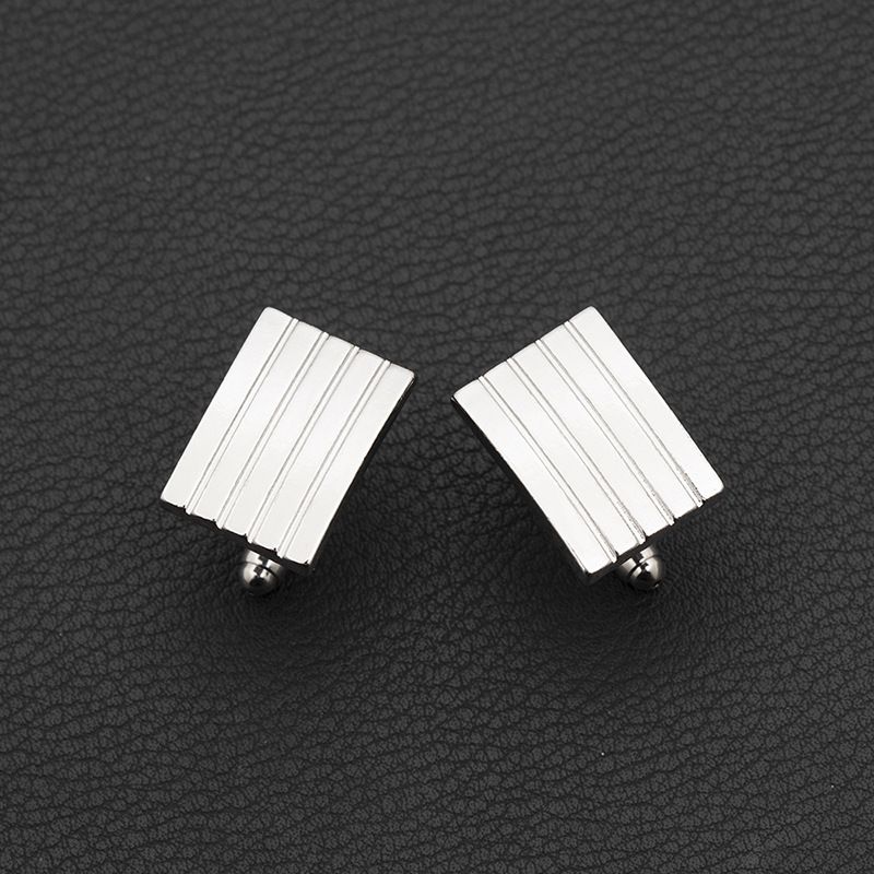 2PC Men's Cufflinks Cuff Links for Men, Stainless Steel Tuxedo Shirt Cuff Links Set, Men’s Jewelry or Accessories for Business — image 2