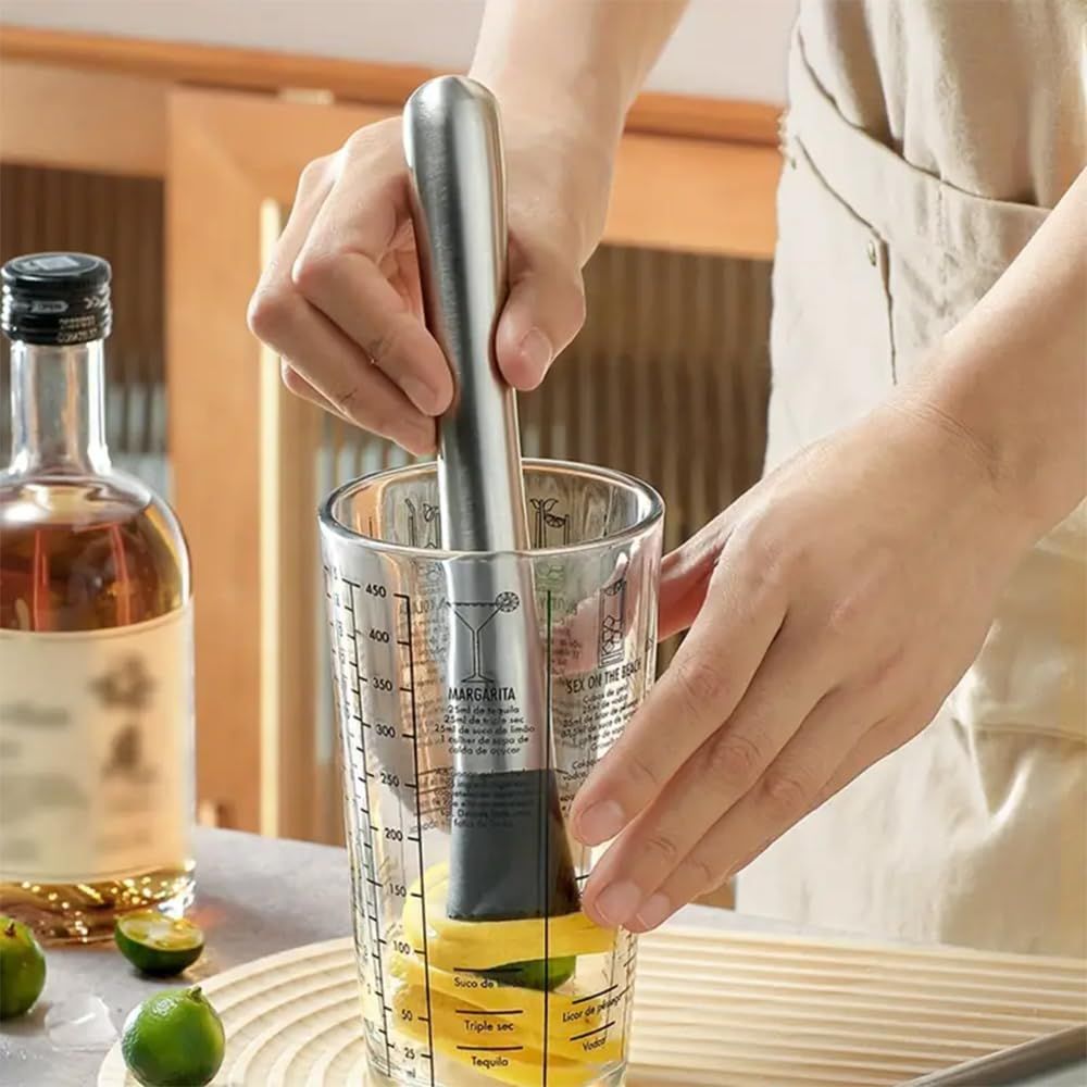 Stainless Steel Muddler for Cocktails, Long Handle Durable Material, Bar Tool for Making Mojito and Fruit Drinks — image 2