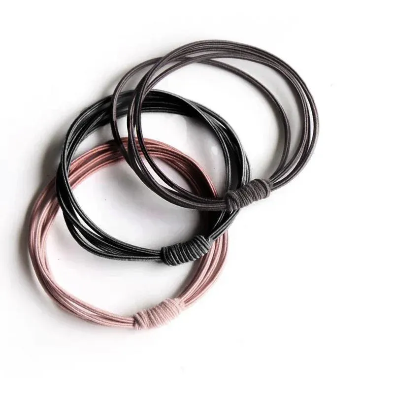 10pcs High Quality Women Girls Elastic Hair Bands Tie Band Ropes Rings Ponytail - Pink โ image 3
