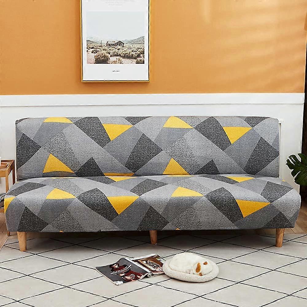Stretch Armless Sofa Cover for 2 Seater Without Armrests — image 3