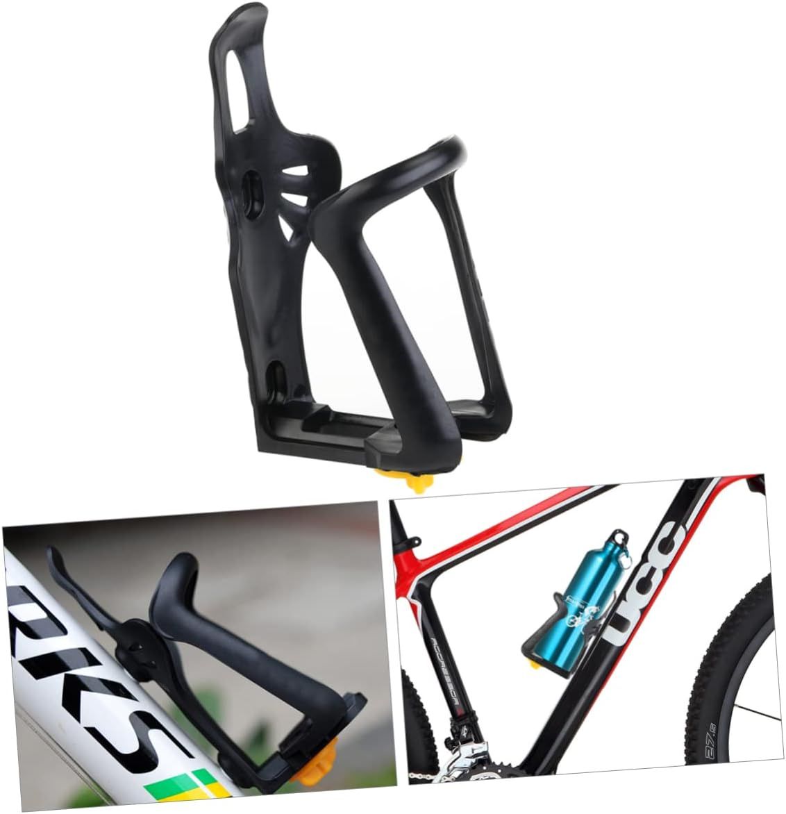 Bicycle Water Bottle Cages Universal Bicycle Drink Holder Rack Plastic Motorcycle Cup Holder for Adjustable Road Bike Drink Holder — image 2