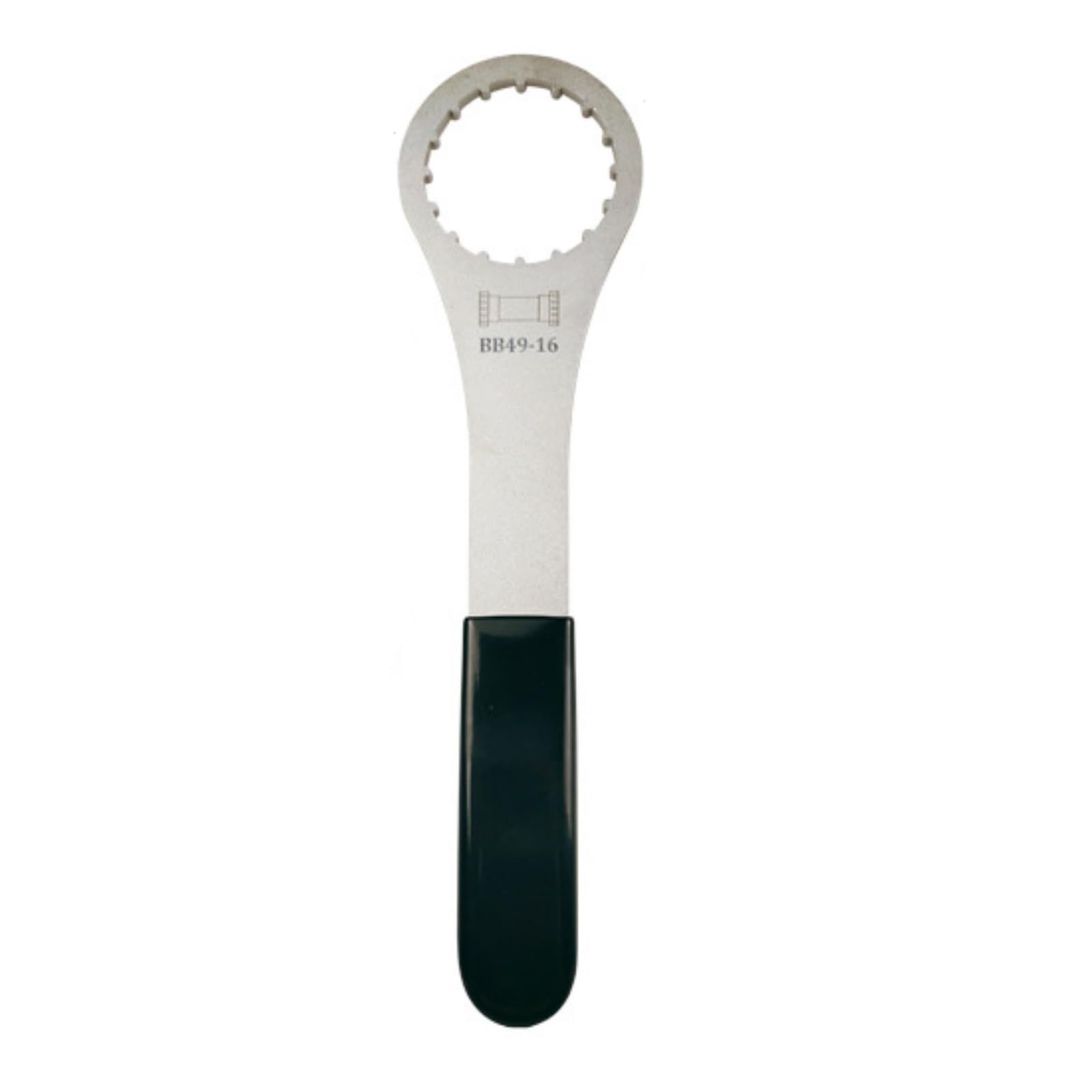 Bottom Bracket Tool for 16-notch 48.5mm and 49.3mm OD Threaded BB, compatible with Some Brands' PF30 threaded-together design