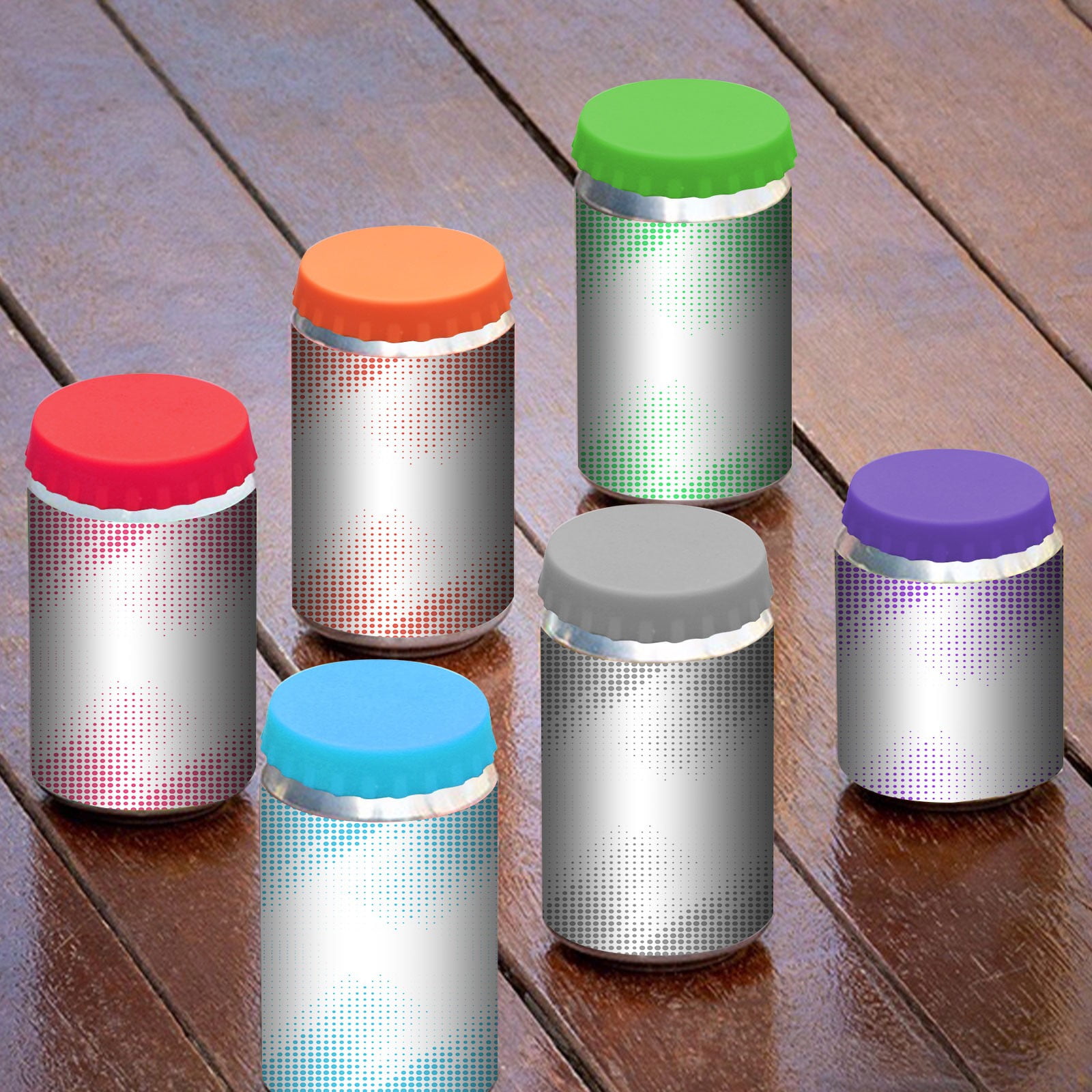 Back to School SuppliesSilicone Can Cover Soda Can Cover Cans Can Store Beer Beverages Silicone Leak-Proof Seal Green (Include: 1X Silicone Cover) Sale Red — image 5