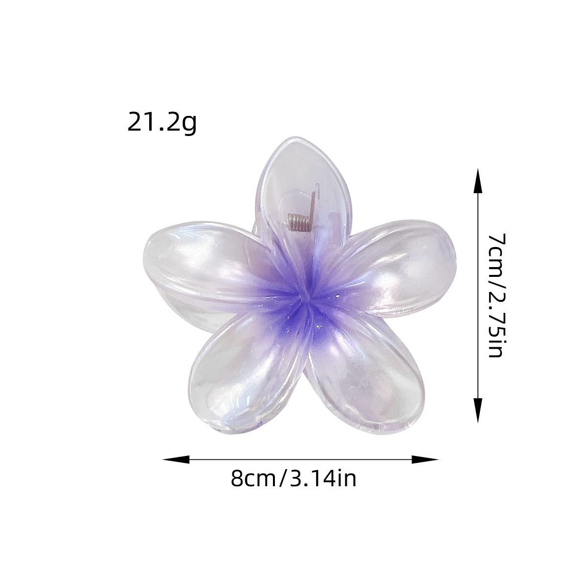 Big Flower Hair Claw Clips Small Butterfly Clips Hair Pins-3PCS Strong Hold Cute Hair Clips,Nonslip Large Hair Claw Clips — image 2