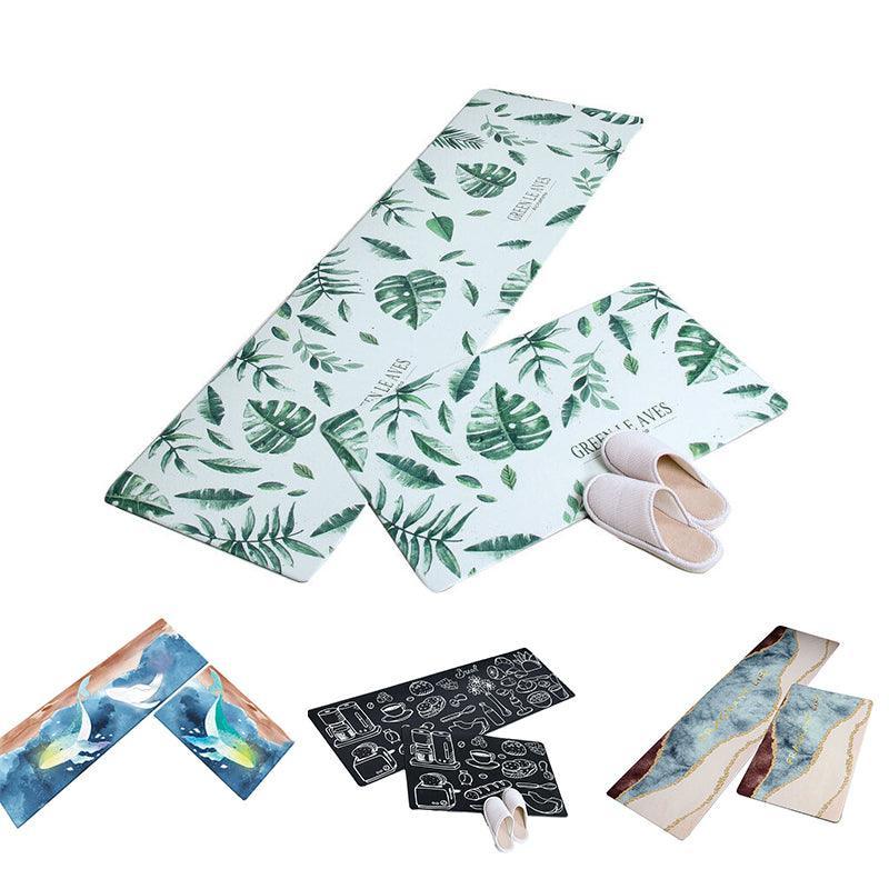 45 × 180cm Kitchen Mat Non-Slip Waterproof Pvc Floor Rug Carpet Anti-Oil Easy Clean - Kitchen — image 2