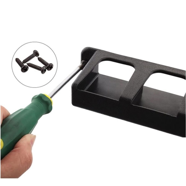 Wall Mounted 6-Slot Fishing Rod Rack, Horizontal Fishing Pole Storage Holder, Heavy Duty Plastic Fishing Rod Wall Organizer with Complete Mounting β image 4