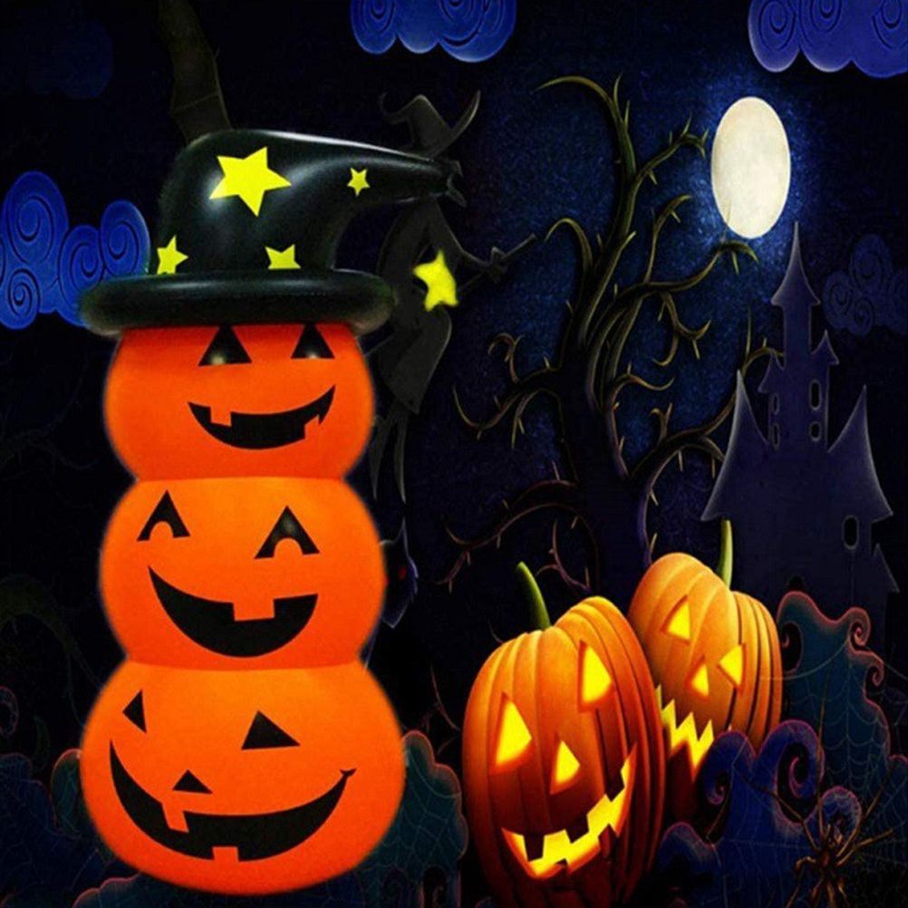 Halloween Pumpkin Tumbler 55.1in PVC Cute Inflatable Halloween Pumpkin Decoration for Outdoor or Indoor Party Supplies โ image 6