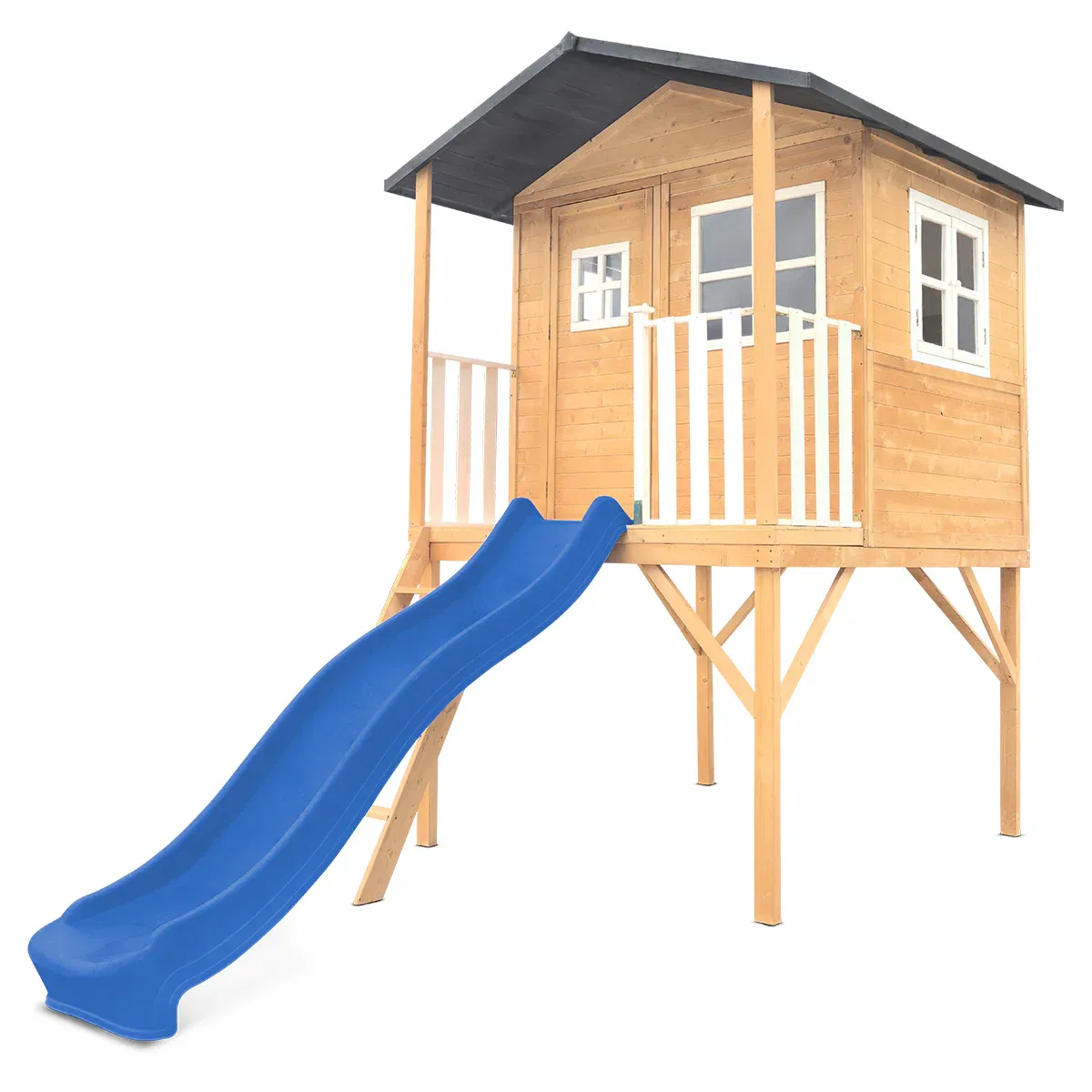 Lifespan Kids Burleigh Cubby House with 2.2m Slide (Blue) โ image 3
