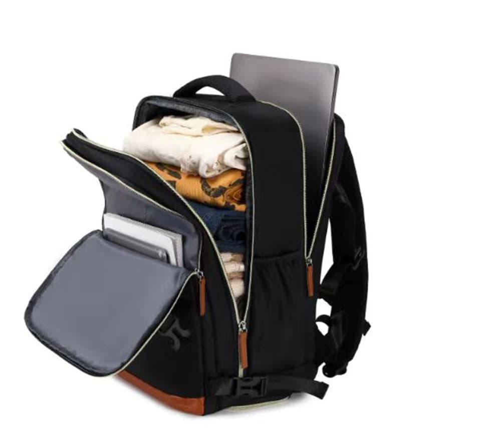 28L Multifunctional Backpack with Shoe Compartment for School Travel Work, Gray, 28 × 19 × 42 cm — image 4