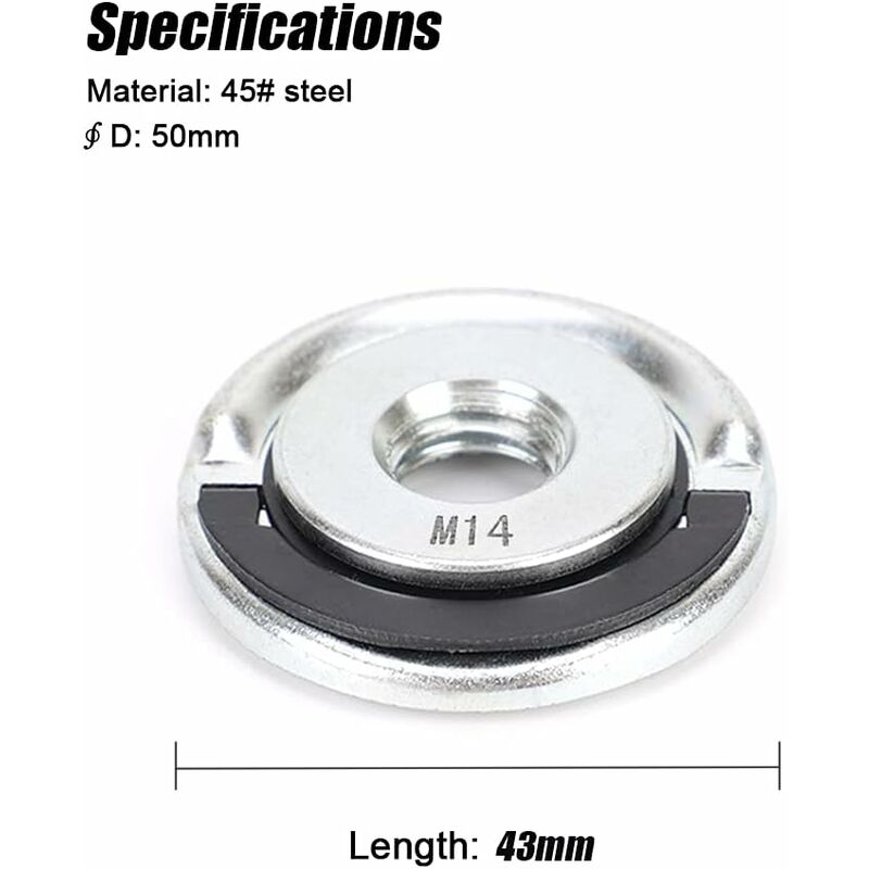Angle Grinder Nuts Lock Nuts Angle Grinder Accessory Quick Utility Clamping Tool M14 14Mm Fit โ image 4