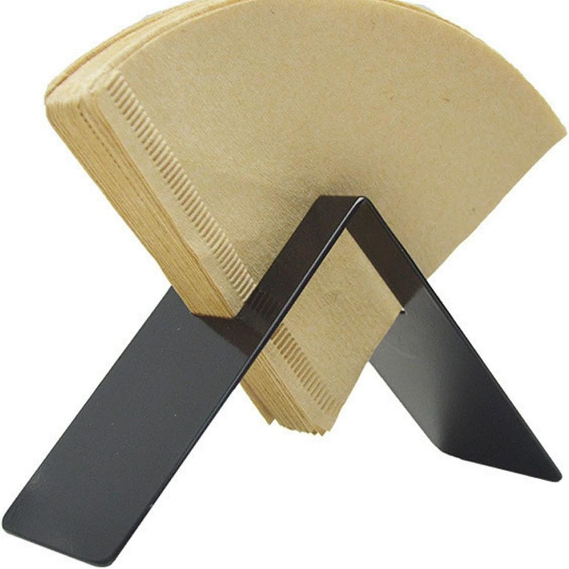 Single Slot Coffee Filter Paper Holder, Stainless Steel Storage Rack, with V-Shaped Design, for Coffee Accessories, for Most Standard-V60 and Cone Filter — image 3