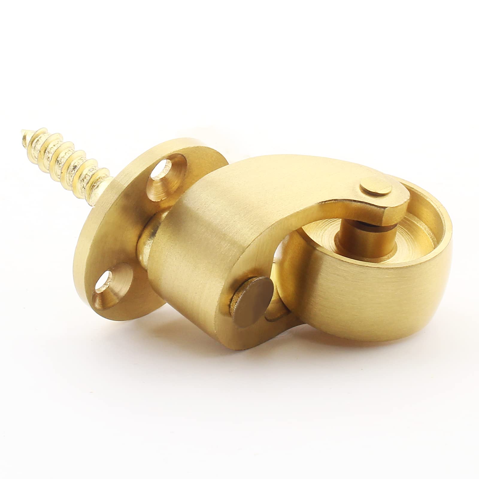 25mm Castor Brass Caster Wheel Swivel Vintage Chairs Cabinet Bed Furniture Wheels Brass โ image 5