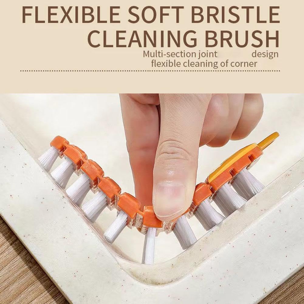 Vegetable Brush,Potato Brush Cleaning Brush,Multiple Fruit Vegetable Cleaning Brush,Vegetable Brush Scrubber for All Kinds Fruits Vegetables (Orange) — image 4