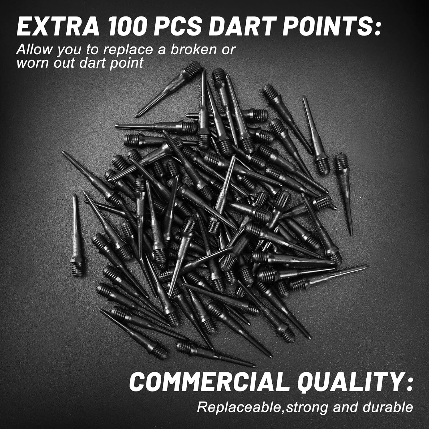 12 Pack Soft Tip Darts, Bar Dart, Plastic Tip Darts Set, Attach Extra 100 Black 2BA Replacement Tips, Soft Tip Darts for Electronic/Plastic Dartboard — image 6