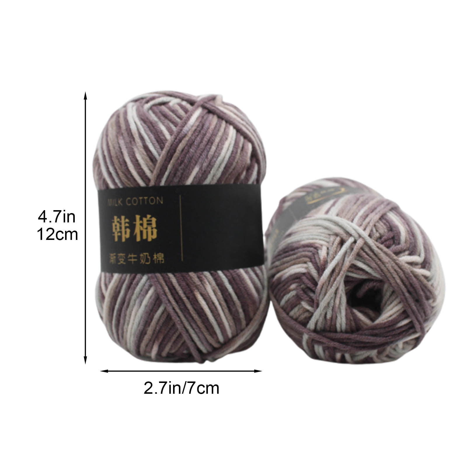 Cotton Yarn - Multicolor Rainbows Yarn,50 gram Skeins,26 Colors Available,7 Strands Of Combed Milk Cotton Crocheting Yarn for Knitting,Crochet,Weaving,Arts & — image 3