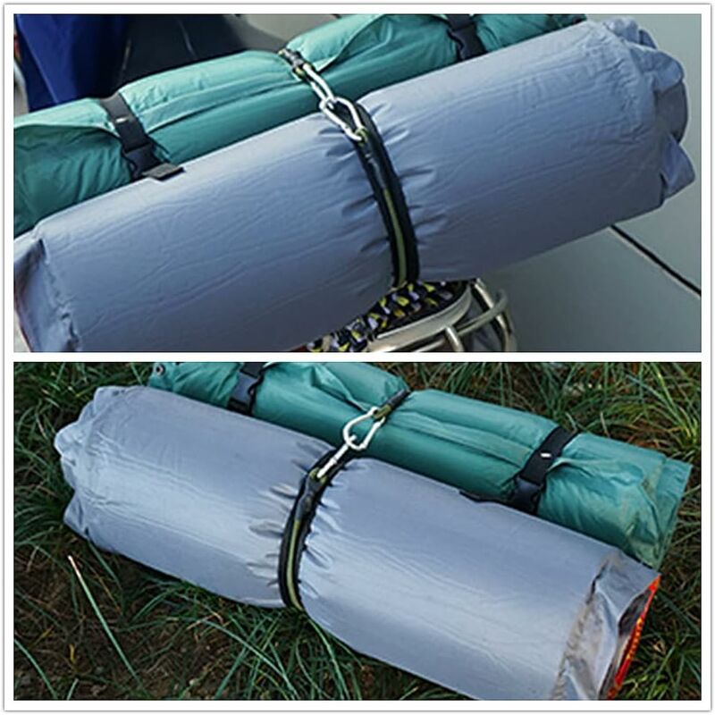 2 Pack 30Cm Heavy Duty Mini Bungee Cords With Carabiner For Camping, Luggage, Travel — image 4