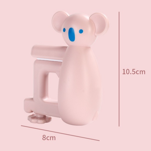 2-Pack Koala Desk Hook, Adjustable Glue-Free Table-Side Bag Hanger, Heavy-Duty Portable Backpack Hook for Students - Gray — image 6
