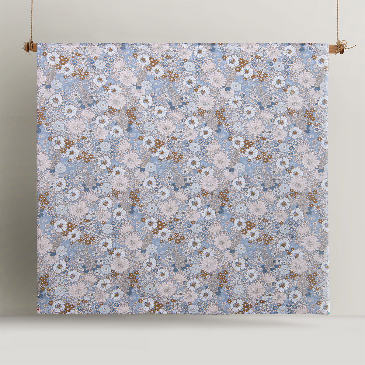Accessorize Rainbow Garden Blue Washed Cotton Quilt Cover Set Queen โ image 3