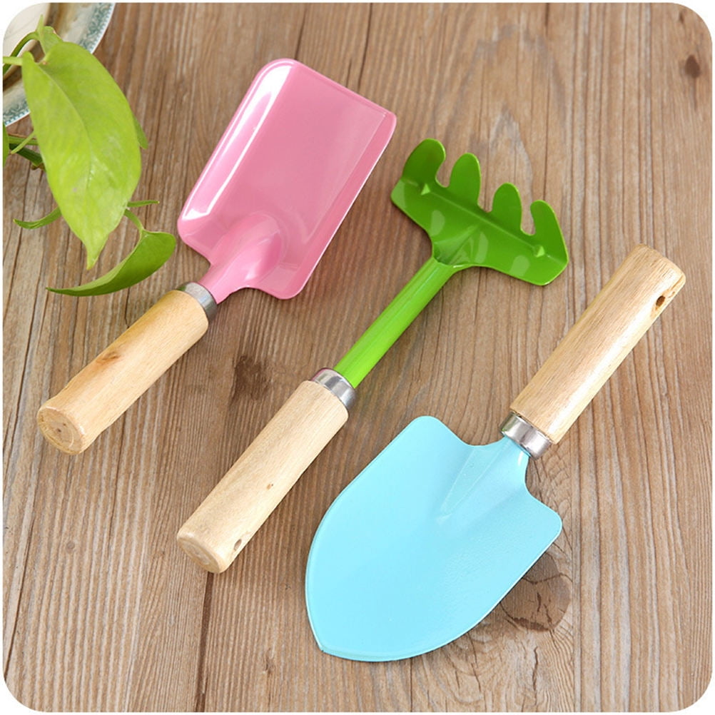 kids digging set Garden Tools Set Iron 3Pcs for Gardening Tools โ image 6