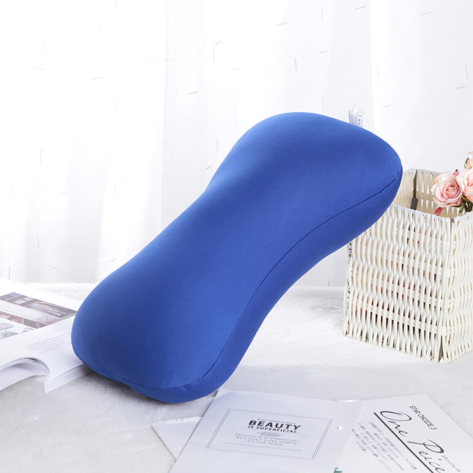38cm×20cm Bone-Shaped Office Nap Pillow - Soft Foam Headrest for Travel, Plane, Car, Sofa & Bed | Portable Backrest Pillow with Soft Fabric for Comfortable — image 6