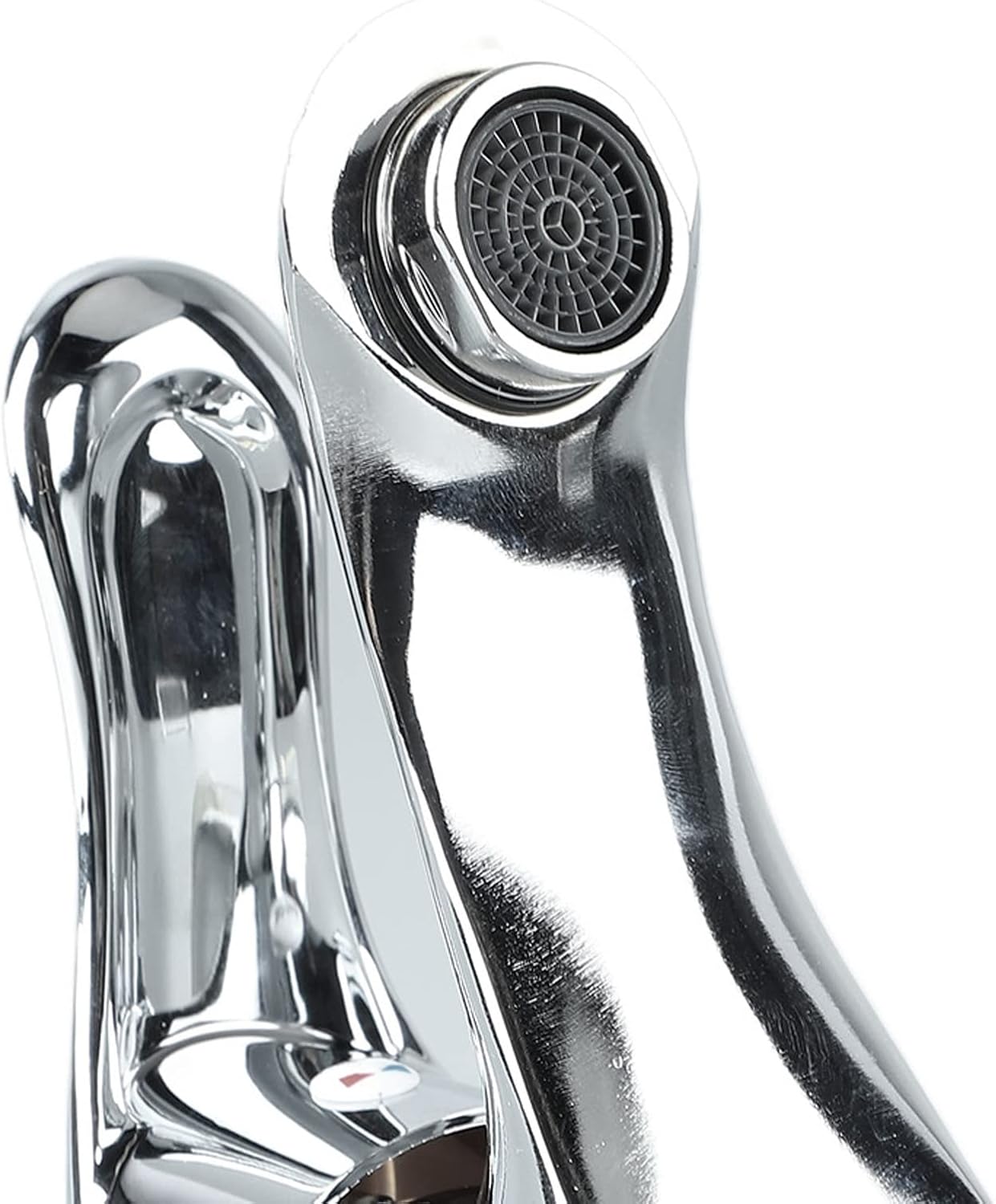 Modern Bathroom Sink Faucet, Zinc Alloy, Chrome Finish, 2 Hole, Single Handle, Easy Install, Suitable for Home & Hotel โ image 6