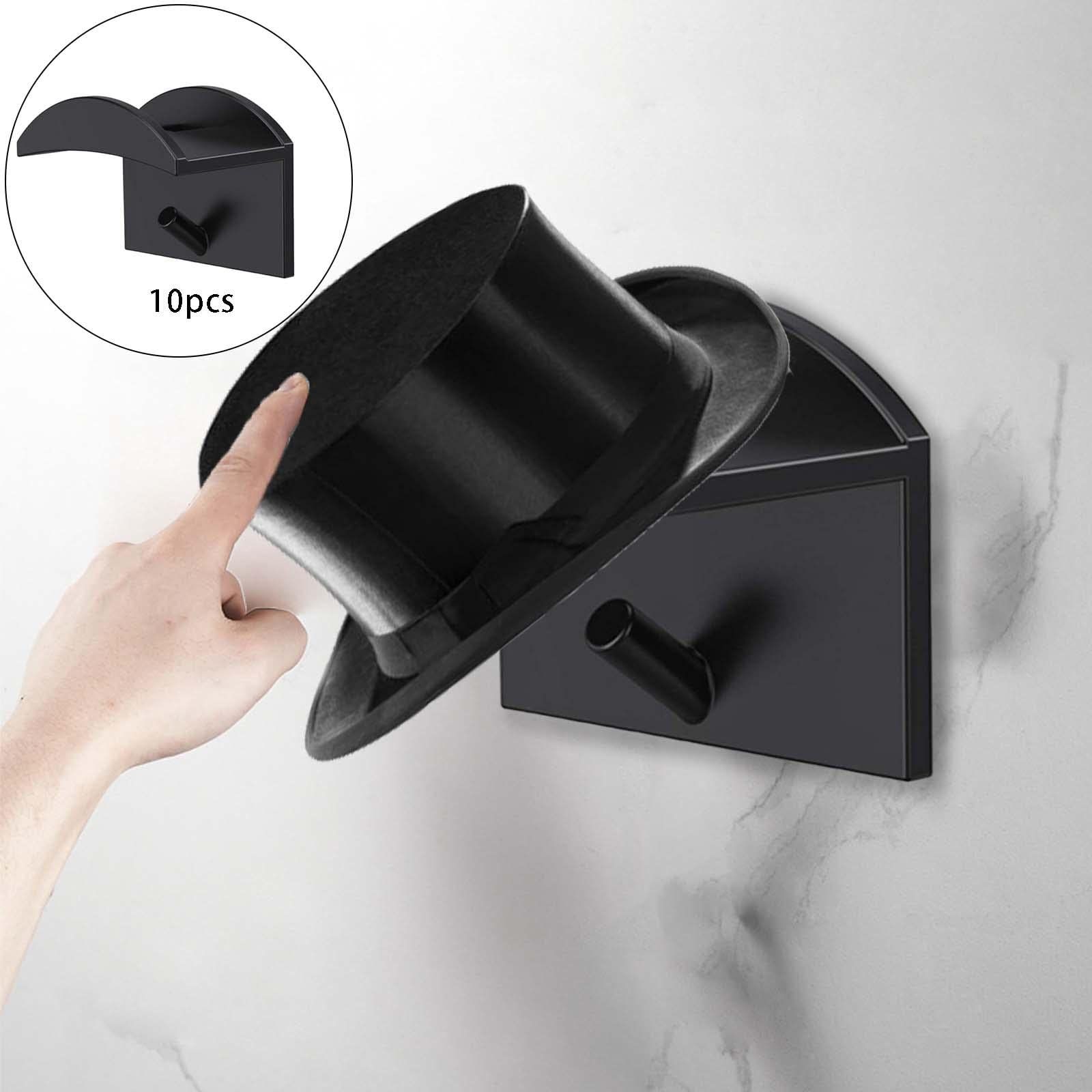 10pcs Baseball Hat Hook Hat Adhesive Hook Seamless Hat Hook Simple Headset Necklace Storage Purse Display Shelf โ image 3