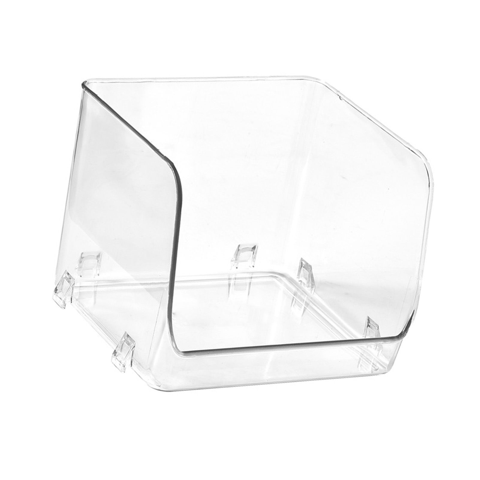 Cosmetic Display Case Multifunction Stackable Plastic Transparent Makeup Organizer for Home 15.5x15x12.8cm/6.1x5.9x5.3in โ image 3