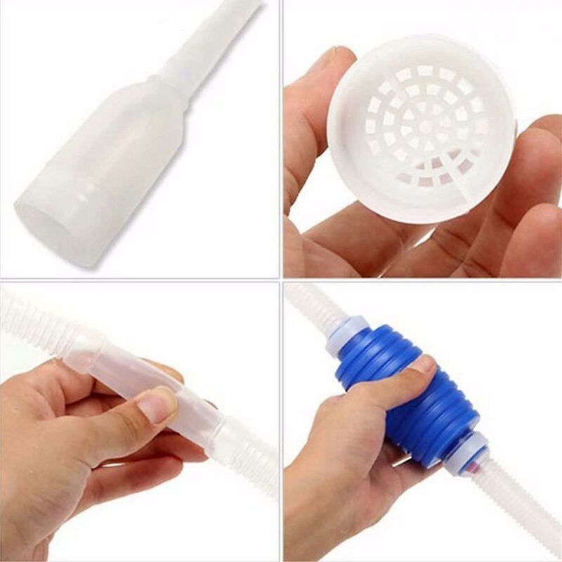 Clean Aquarium Siphon Tank Cleaning Accessory Hand Pump Tube Sucks Water 160Cm — image 3