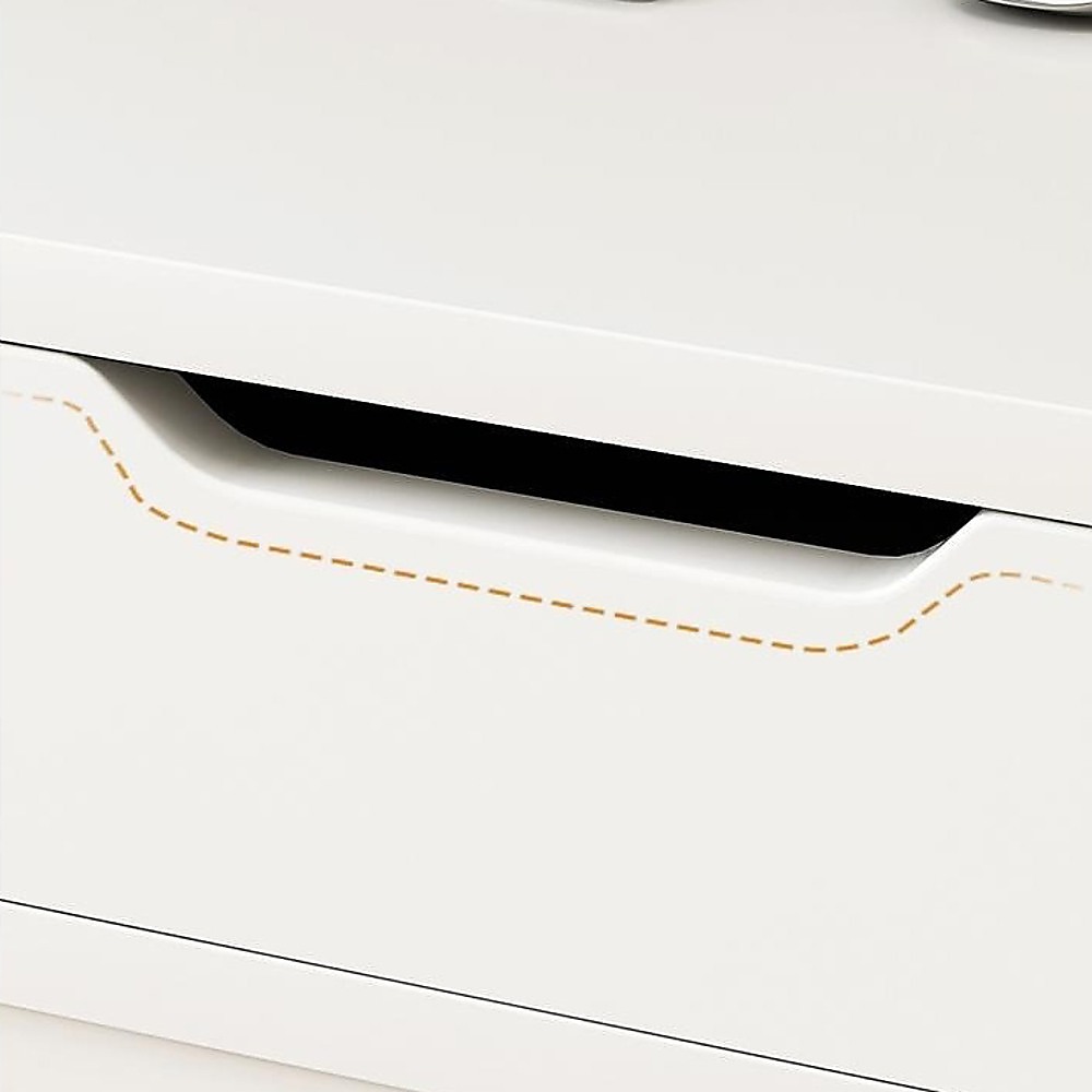 White Computer Desk – Modern PC Laptop Table for Gaming, Home Office, or Study Space Furniture — image 4